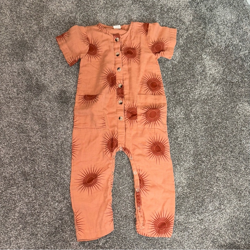 Kate Quinn Terracotta Sunburst Kids One Piece